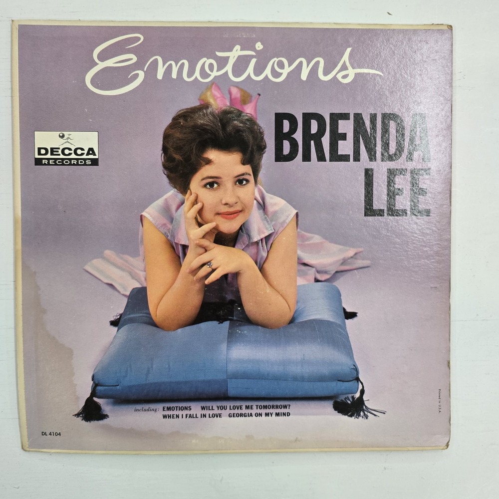 Brenda Lee - Emotions LP VG/VG Pop 1961 Vintage Vinyl Original Press Stereo